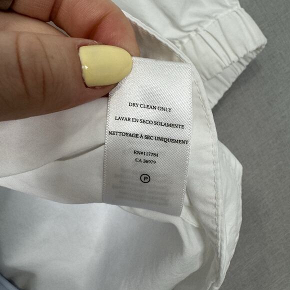 Rails Womens Jayla Top Medium White Organic Cotton One Shoulder Blouse Old Money - Picture 10 of 10